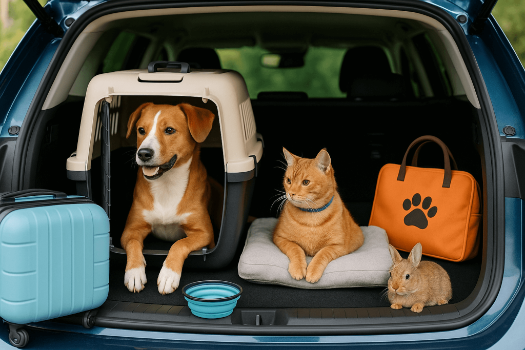 pets travelling in car